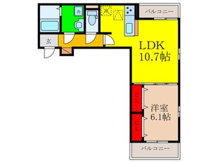 プラシード上泉の物件間取画像